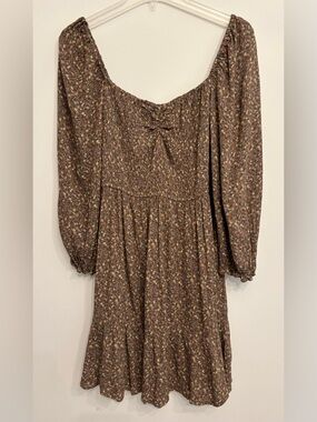 Bécool Floral On/Off-Shoulder Dress | Cottagecore Boho Size L